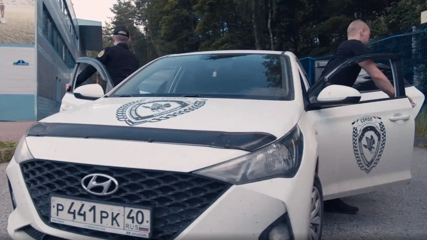 Служебный автомобиль ЧОО «Сокол»